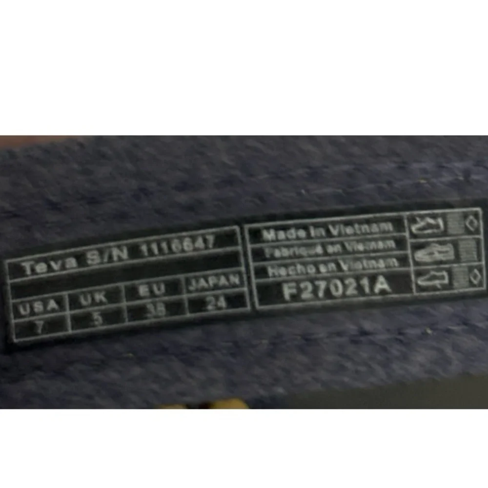 Teva Navy and Yellow Sandals - Picture 4 of 4